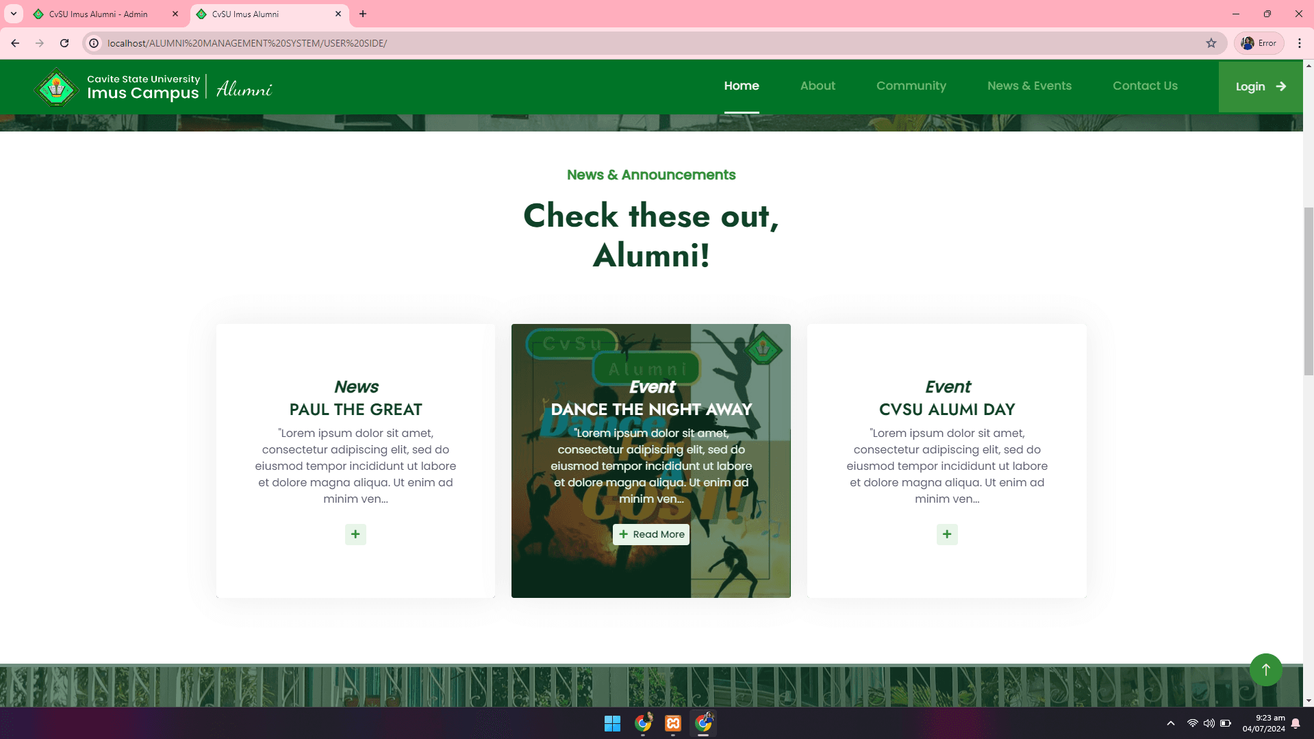 CvSU Imus Alumni Management System - Image 25