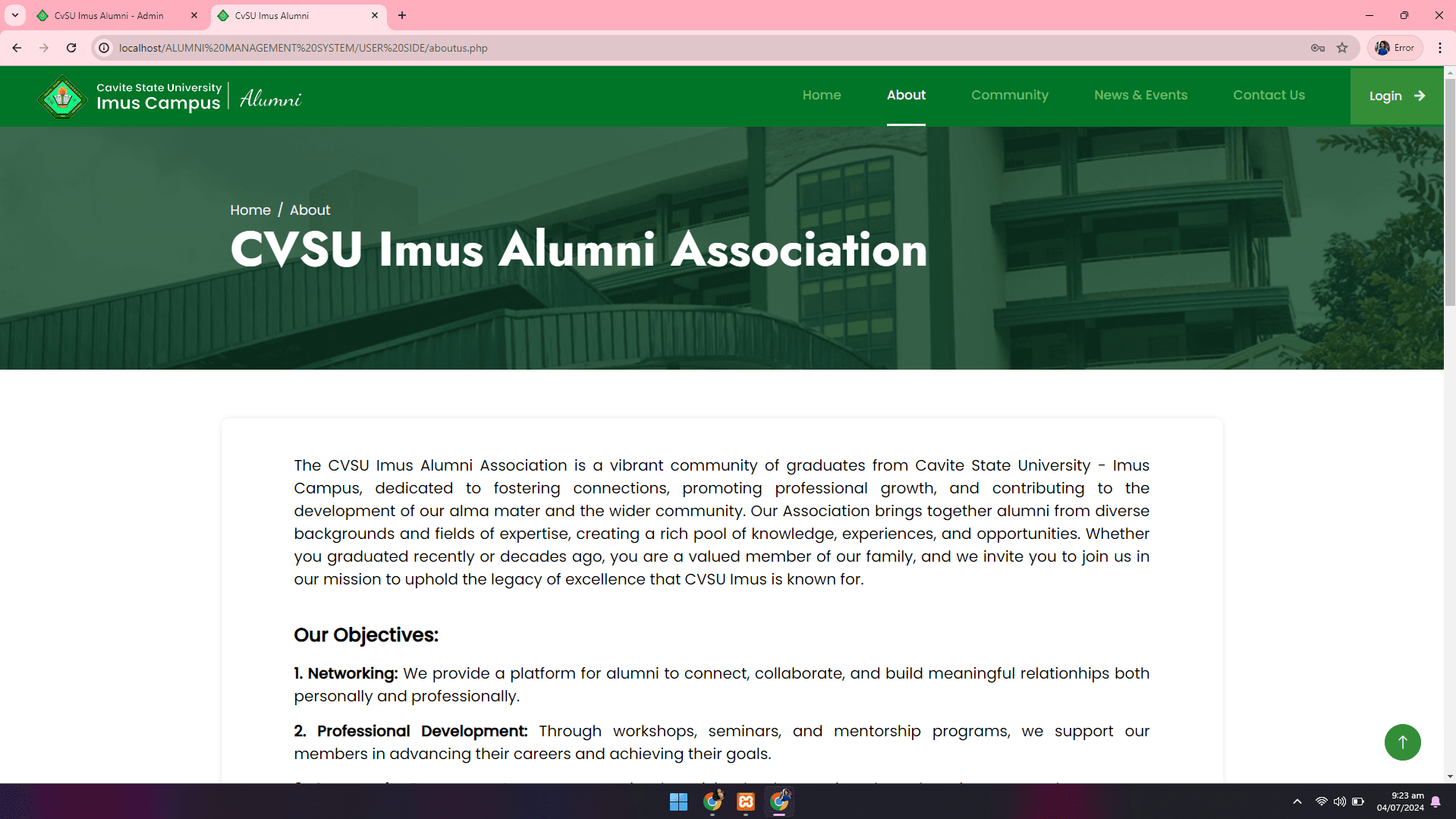 CvSU Imus Alumni Management System - Image 28