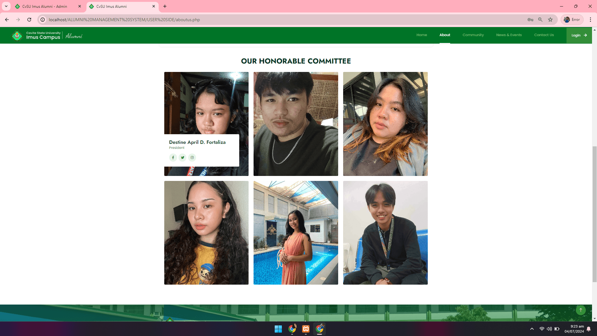 CvSU Imus Alumni Management System - Image 29