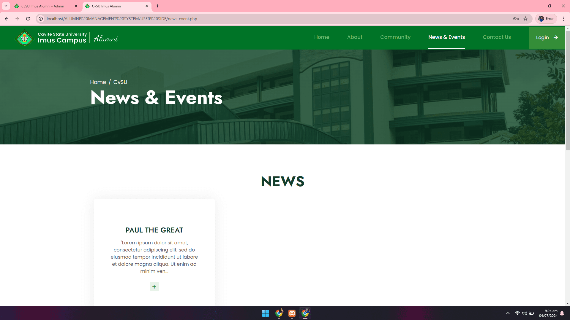 CvSU Imus Alumni Management System - Image 32