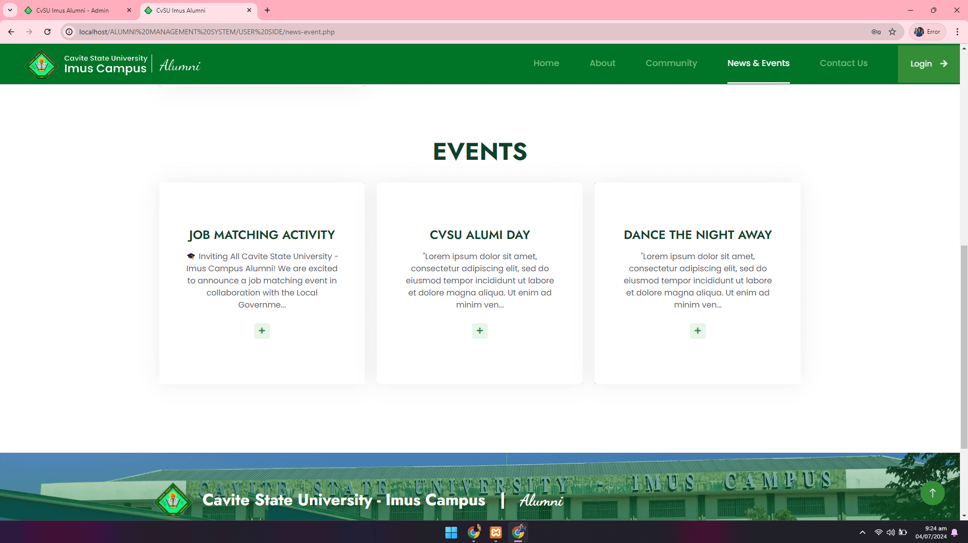 CvSU Imus Alumni Management System - Image 33