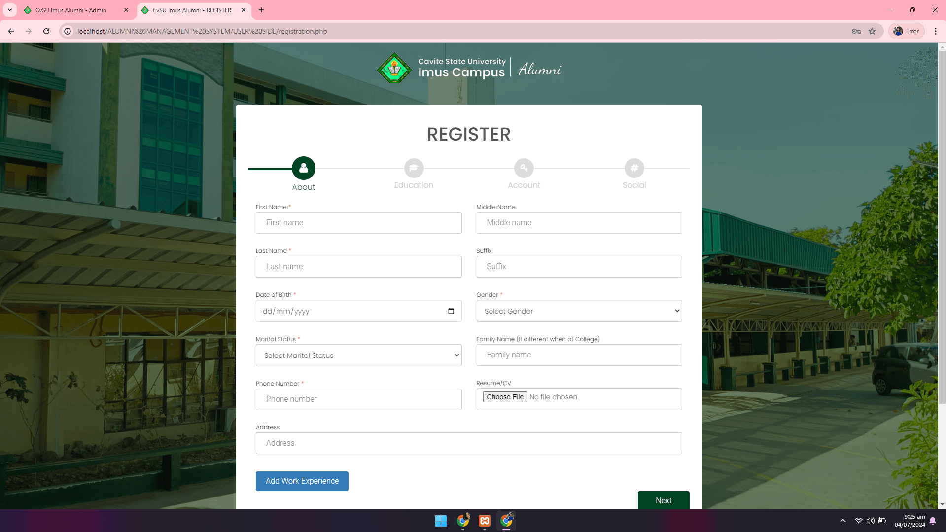 CvSU Imus Alumni Management System - Image 35