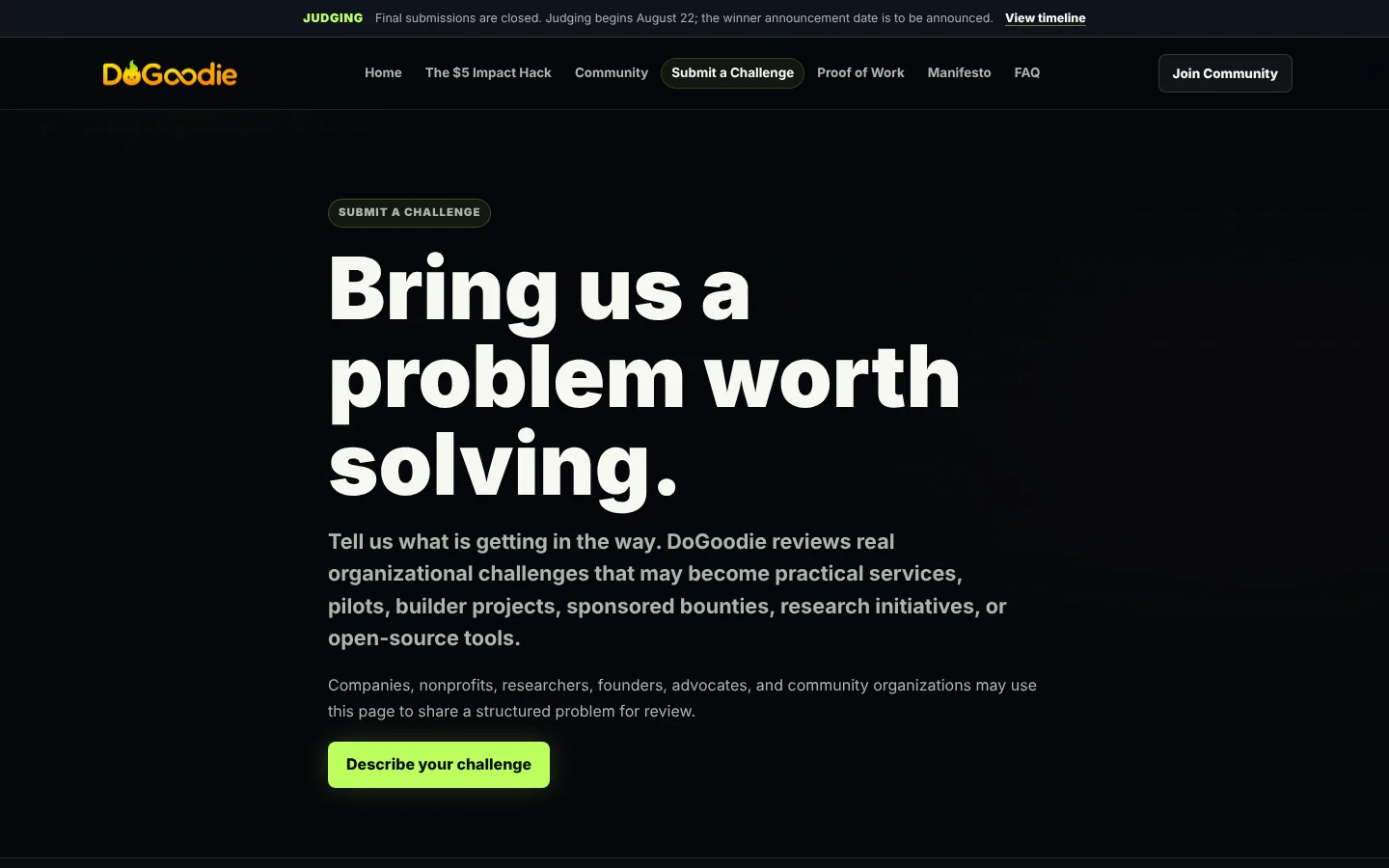 DoGoodie Website - Image 3